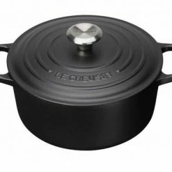Le Creuset Bräter Signature Rund In Schwarz 28 Cm / 6,7 L / 12 Cm