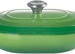 Le Creuset Oblong Signature In Bamboo Green