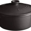 Emile Henry Schmortopf Rund In Fusain 20 Cm / 16 Cm / 10 Cm / 2,5 Liter 1 Emile Henry Schmortopf Rund In Fusain 20 Cm / 16 Cm / 10 Cm / 2,5 Liter -Casserole shop EH 4540 794540 CocotteRonde RoundStewPot 1Main