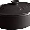 Emile Henry Schmortopf Oval In Fusain 31 Cm / 6 Liter -Casserole shop EH 4560 794560 CocotteOvale OvalStewPot 1Main