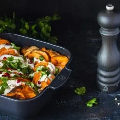 Appolia Auflaufform Quadratisch In Schiefergrau 18 Cm / 0,66 Liter -Casserole shop Graphite Appolia 60183 39431 39424 DELIACIOUS