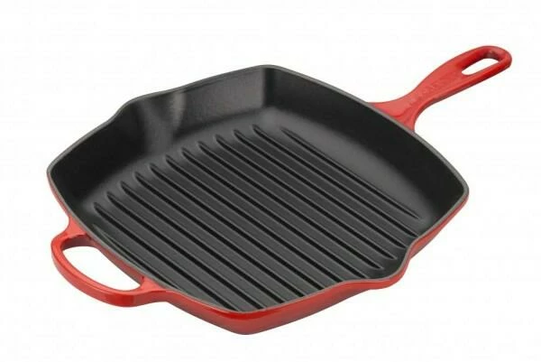 Le Creuset Grillpfanne Signature Quadratisch In Kirschrot 3 Le Creuset Grillpfanne Signature Quadratisch In Kirschrot