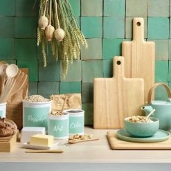 ASA Schneidebrett Wood Natur 53 X 26 X 1,9 Cm -Casserole shop Kitchen Memo mint 2