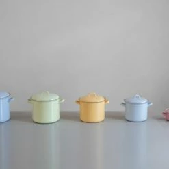 Riess Emaille Riess Topf Aus Emaille In Goldgelb -Casserole shop RIESS AMBIENTE CLASSIC Pastell Bunt 2019 11 05 highres