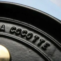 Staub Cocotte Rund Aus Gusseisen In Schwarz 30, 16 Cm/ 14 Cm/ 8,35 Liter -Casserole shop Staub cocotte schwarz 4 l 10