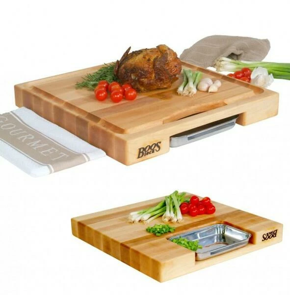Boos Blocks Schneidebrett PrepMaster Mit Auffangschale 46 X 46 X 6 Cm/ 7,5 Kg 6 Boos Blocks Schneidebrett PrepMaster Mit Auffangschale 46 X 46 X 6 Cm/ 7,5 Kg – Bild 4