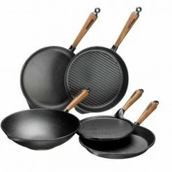 Skeppshult Grillpfanne Mit Walnussgriff, 25 Cm 10 Skeppshult Grillpfanne Mit Walnussgriff, 25 Cm -Casserole shop V Gruppbild 2 1 l 1