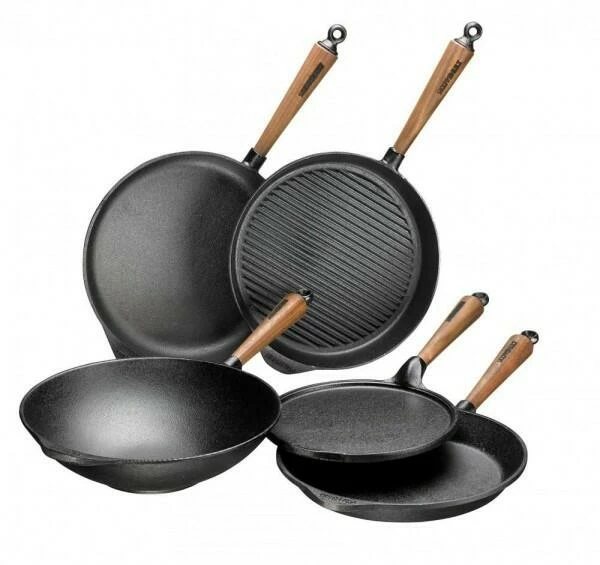 Skeppshult Grillpfanne Mit Walnussgriff, 25 Cm 6 Skeppshult Grillpfanne Mit Walnussgriff, 25 Cm – Bild 4