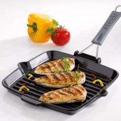 Staub Grillpfanne Rechteckig Aus Gusseisen -Casserole shop gril carre poulet amb neu l