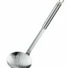 Rösle Schaumlöffel Flach, Grob Gelocht Mit Rundgriff 12 Cm
