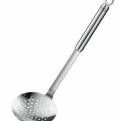 Rösle Schaumlöffel Flach, Grob Gelocht Mit Rundgriff 12 Cm