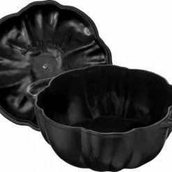 Staub Kürbis Cocotte Keramik In Schwarz 0,5 L / 16 Cm / 12,2 Cm / 10,5 Cm 9 Staub Kürbis Cocotte Keramik In Schwarz 0,5 L / 16 Cm / 12,2 Cm / 10,5 Cm -Casserole shop web 40508313 2 l